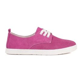 Goodin Zapatillas de zapatillas rosas hechas de cuero natural rosado Goodin Zapatillas de zapatillas rosas hechas de cuero natural rosado