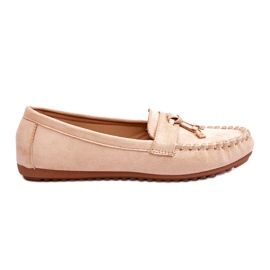 Seastar Mocasines beige de gamuza para mujeres