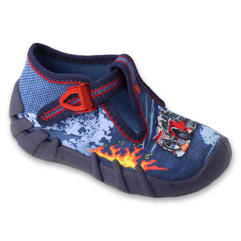 Pantuflas infantiles befado con cierres 110P511 azul Pantuflas infantiles befado con cierres 110P511 azul