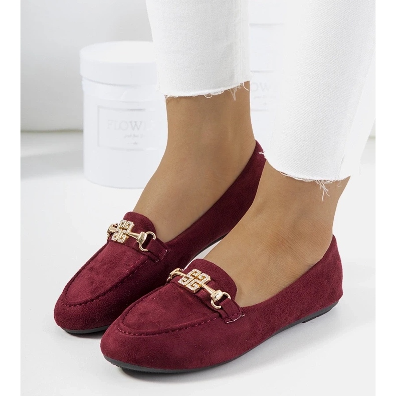 D/CEO Mocasines burdeos hebilla Cardoso rojo D/CEO Mocasines burdeos hebilla Cardoso rojo