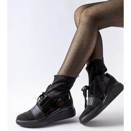 D/CEO Botines calcetín cuña Spoleto negros D/CEO Botines calcetín cuña Spoleto negros