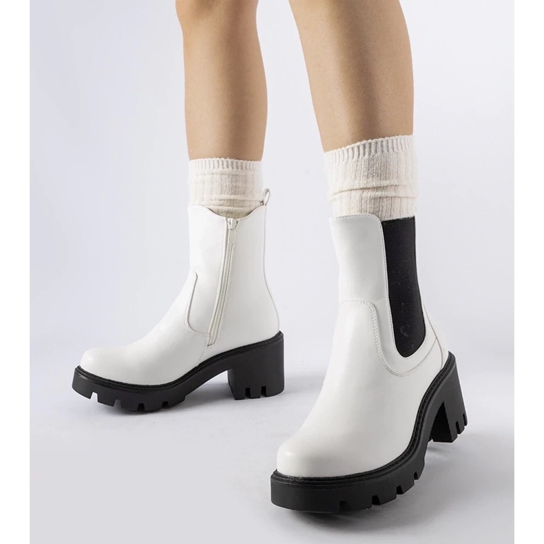 D/CEO Botas aislantes blancas con bloque Hattiesburg. blanco