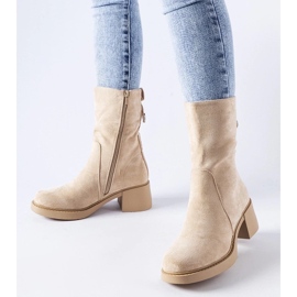 D/CEO Botines beige de ante ecológico de Agordino