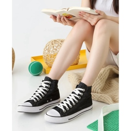 Zapatillas de deporte negro de cuervo femenino