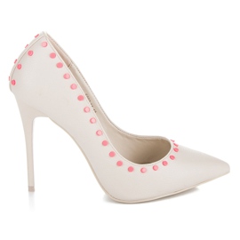 Vices New Collection Tacones beige