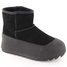 Big Star Botas de nieve en la gran estrella en la plataforma INT2023A negro