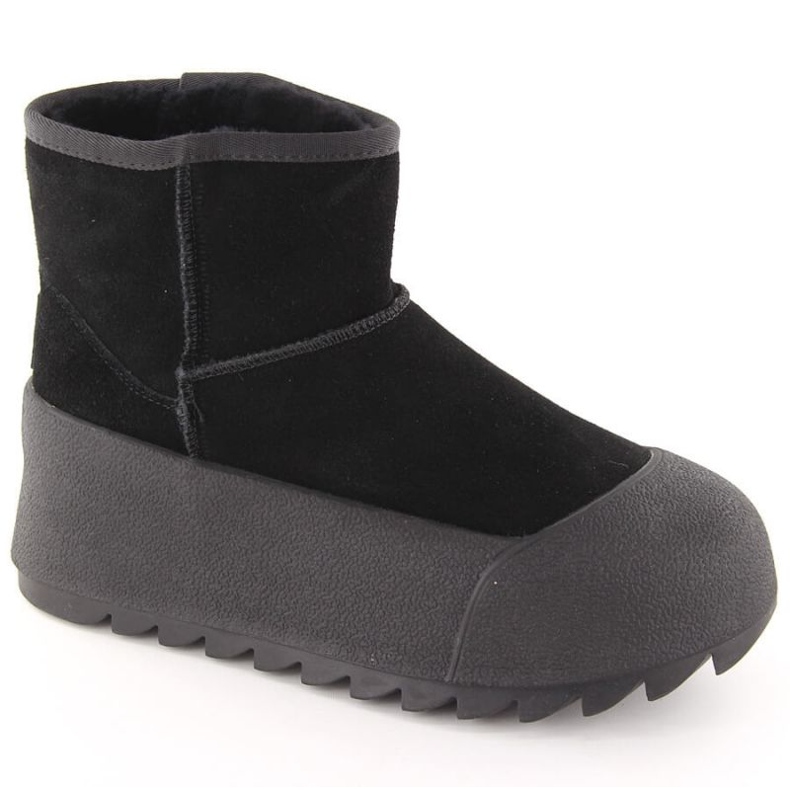 Big Star Botas de nieve en la gran estrella en la plataforma INT2023A negro