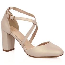 Tacones Sergio Leone SK248D Beige