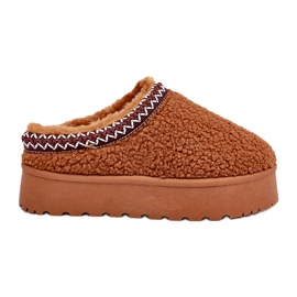 Seastar Botas de nieve con plataforma de piel de oveja color camel con piel marrón