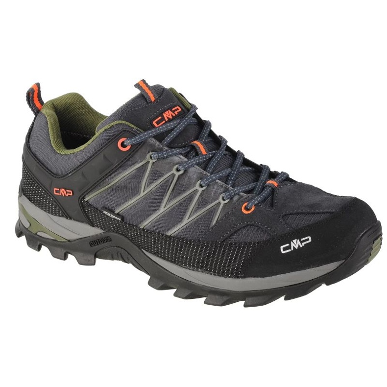 Zapatos de trekking cmp rigel low 3q54457-51ug negro gris