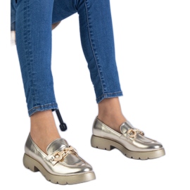 Zapatos Golden Classic con decoración dorada dorado