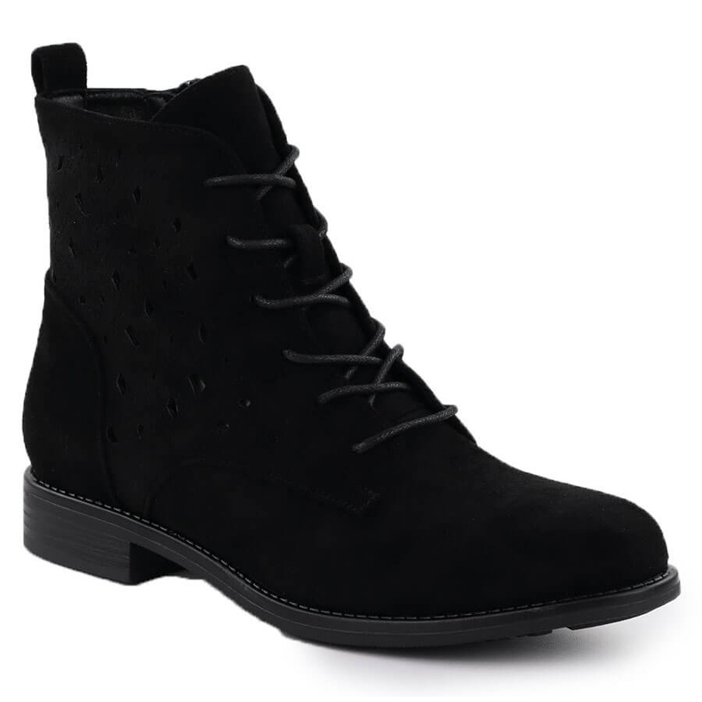 S.Barski Botas de pura femenina de ante Black S. Barski Hy51-136 negro