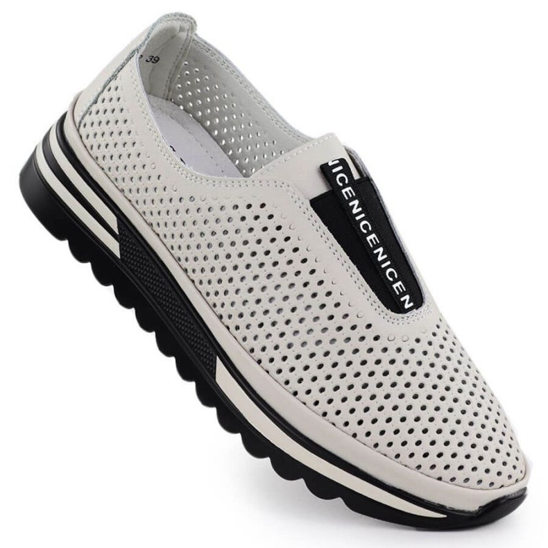 S.Barski Zapatos de apertura S. Barski LR51-672 Beige