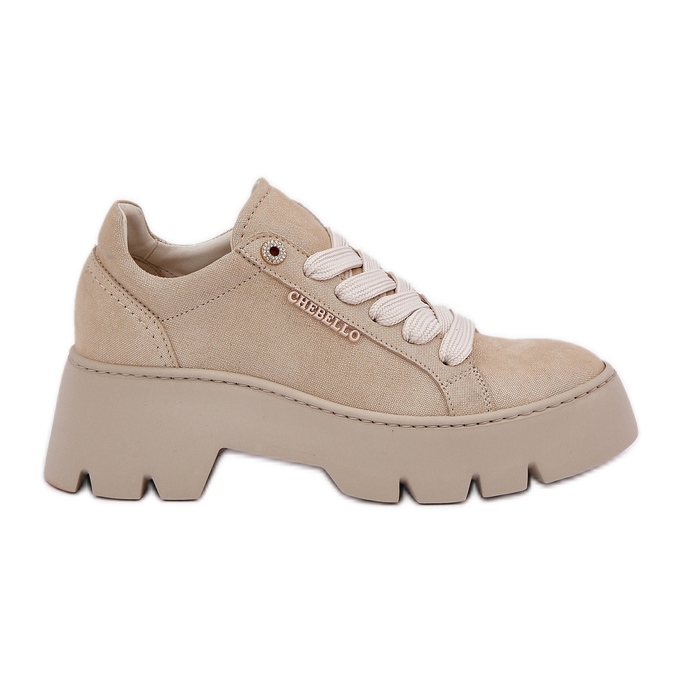 Zapatillas deportivas de zapatillas en la plataforma chebello 4632 oro dorado