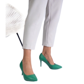 Bombas Eco -Leather ecológicas de Green Classic verde