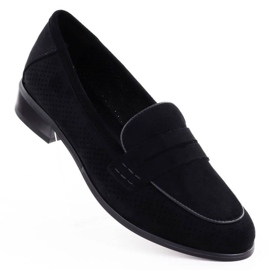 Lords Potocki Suede Zapatos SZ12585 Negro