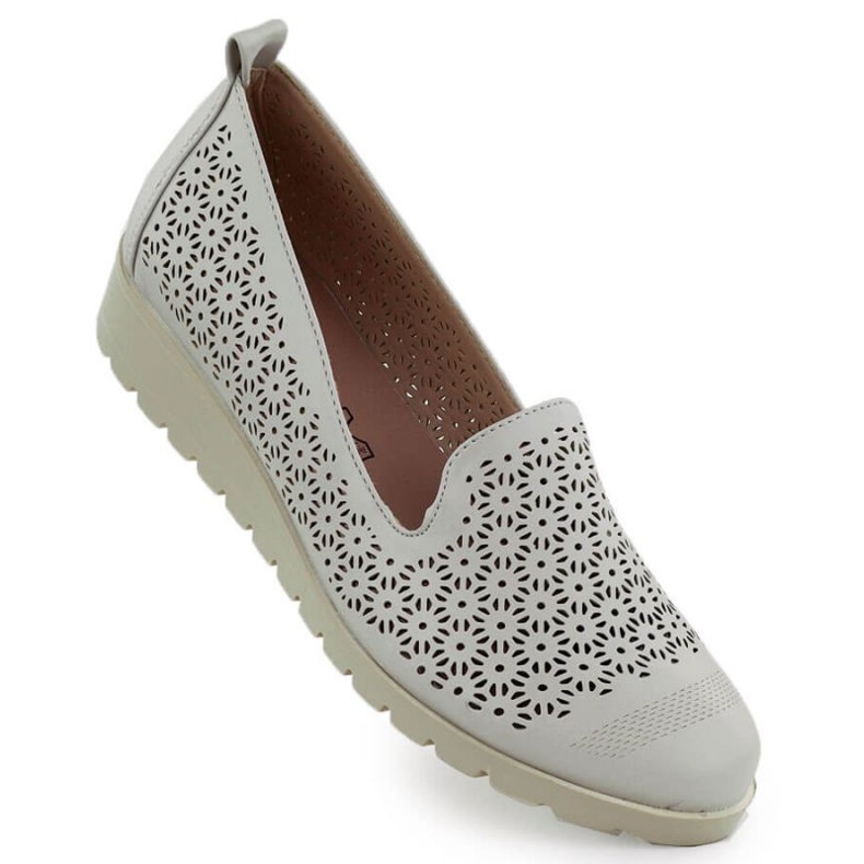 M.Daszyński Zapatos en M. Daszyński MR1628-20 en flores gris