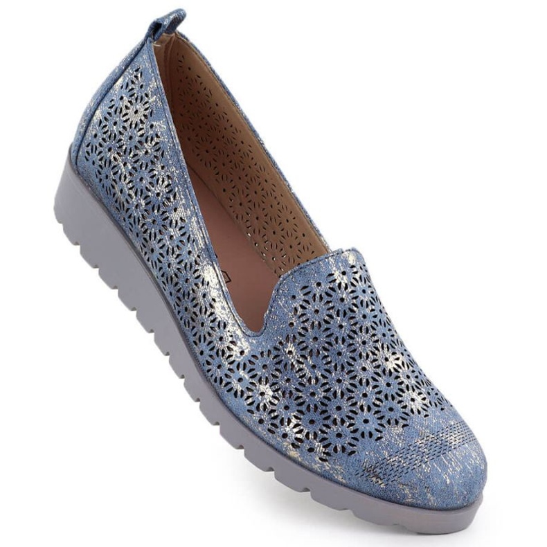 M.Daszyński Zapatos en M. Daszyński MR1628-20 en flores azul