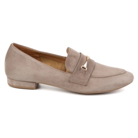 Ivbut Bombas para mujeres polacas 1625/1 Beige oscuro