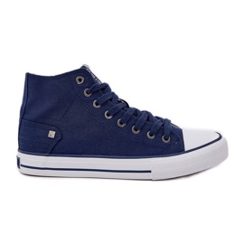 Zapatillas de deporte altas femeninas Big Star DD274333 Navy Blue azul