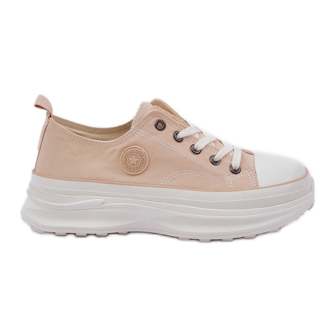 Big Star Zapatillas de deporte femeninas en la enorme única estrella nn274127 beige Big Star Zapatillas de deporte femeninas en la enorme única estrella nn274127 beige