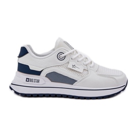 Zapatillas de zapatillas de zapatillas de zapatillas big star nn274a103 sistema de alta poli blanco y azul marino azul