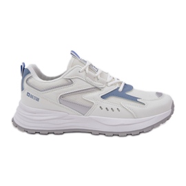 Big Star Zapatos deportivos femeninos grandes estrellas nn274a094 sistema de alta poli sistema blue-azul blanco