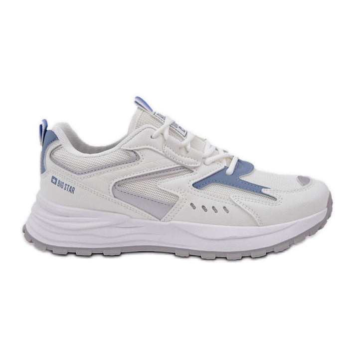 Big Star Zapatos deportivos femeninos grandes estrellas nn274a094 sistema de alta poli sistema blue-azul blanco