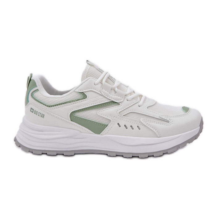 Big Star Zapatos deportivos femeninos grandes estrellas nn274a095 Sistema de alta poli sistema de verde blanco