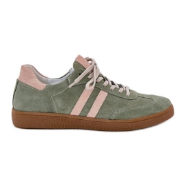 Zazoo N1068 Suede Green Women's Green Wekers verde