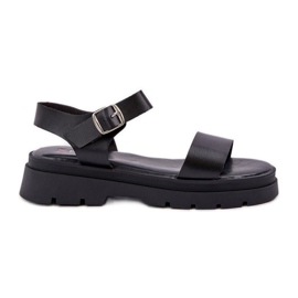 Sandalias de mujeres en la plataforma negra negro Sandalias de mujeres en la plataforma negra negro