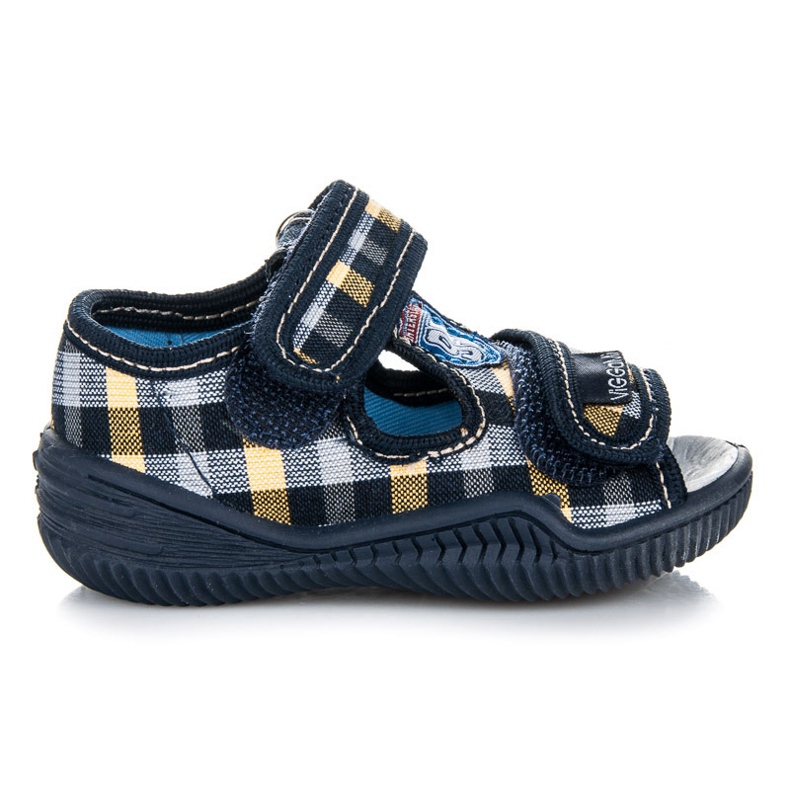 Viggami Zapatos de cuadros para niños azul