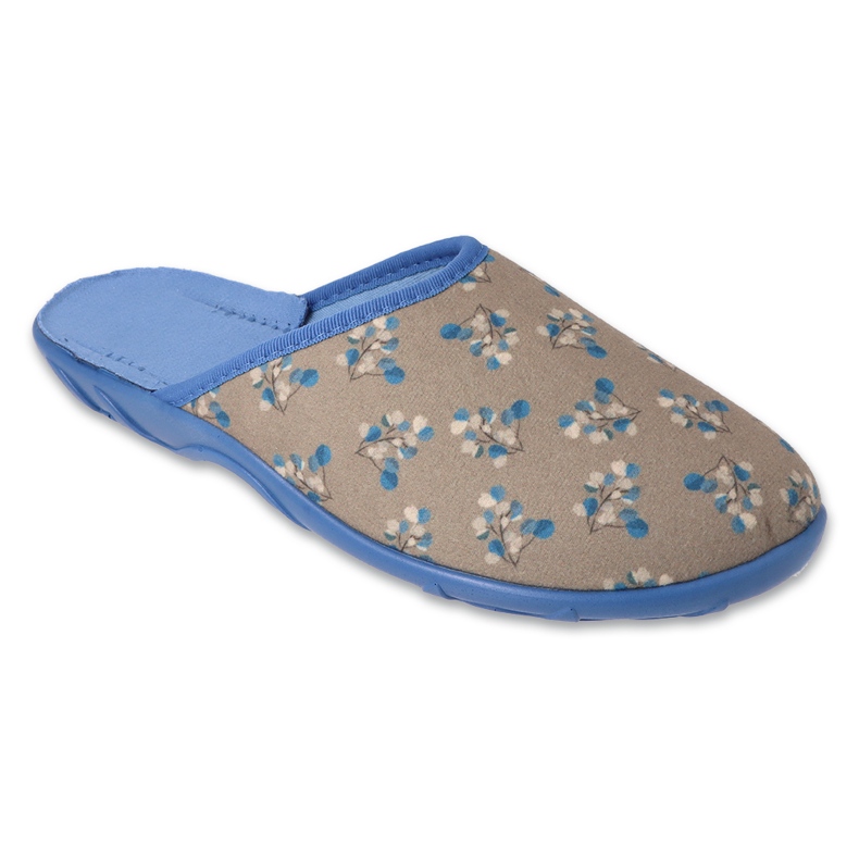 Zapatillas para mujeres de Befado 235d197 con la aplicación de flores gris