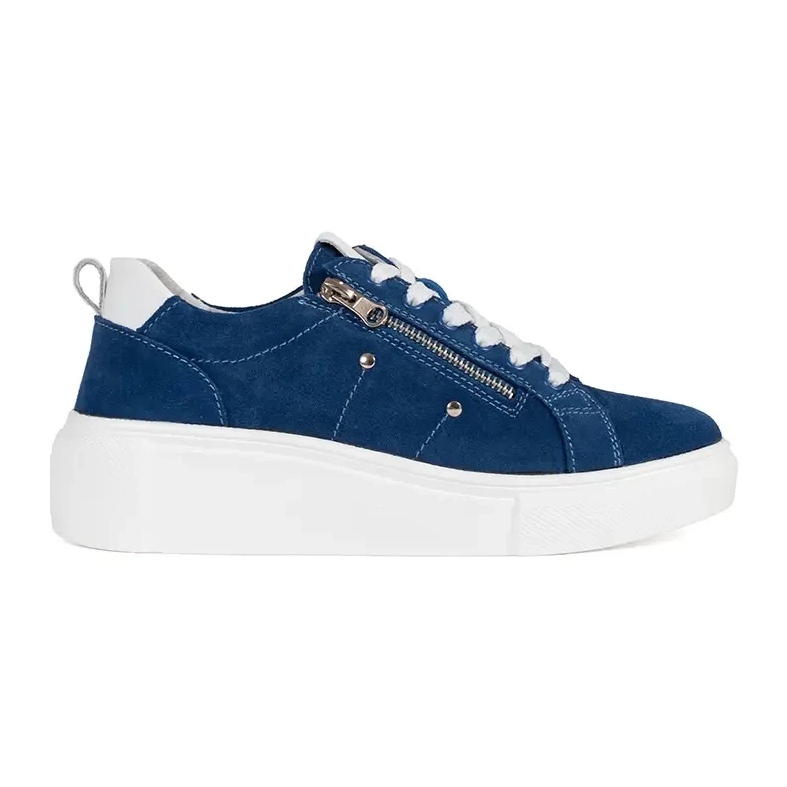 Goodin Zapatillas azules en una suela gruesa Goodin Zapatillas azules en una suela gruesa