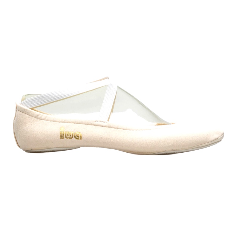 Zapatillas de ballet de gimnasia Iwa 302 crema beige