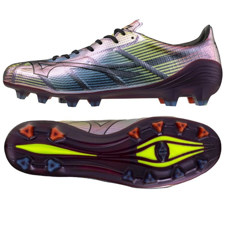 Mizuno Afla II Japón FG P1GA256001 Zapatos de fútbol plata