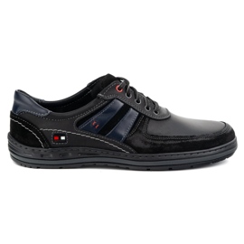 KOMODO Zapatos de cuero polaco 837k negro