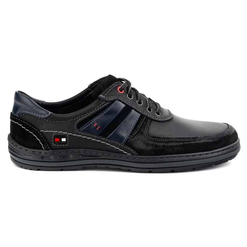KOMODO Zapatos de cuero polaco 837k negro