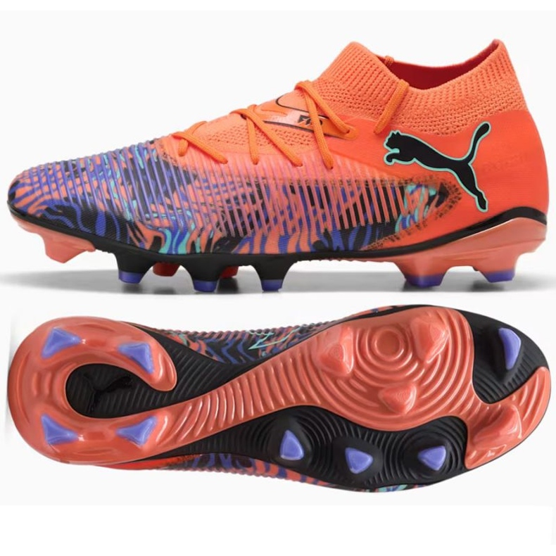 Puma Future 8 Match Creativity FG/AG 108431-01 Zapatos de fútbol naranja