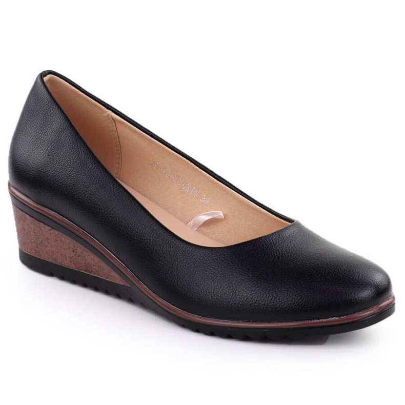 Vinceza Zapatos para la cuña Vincez en 58475 enero360a negro