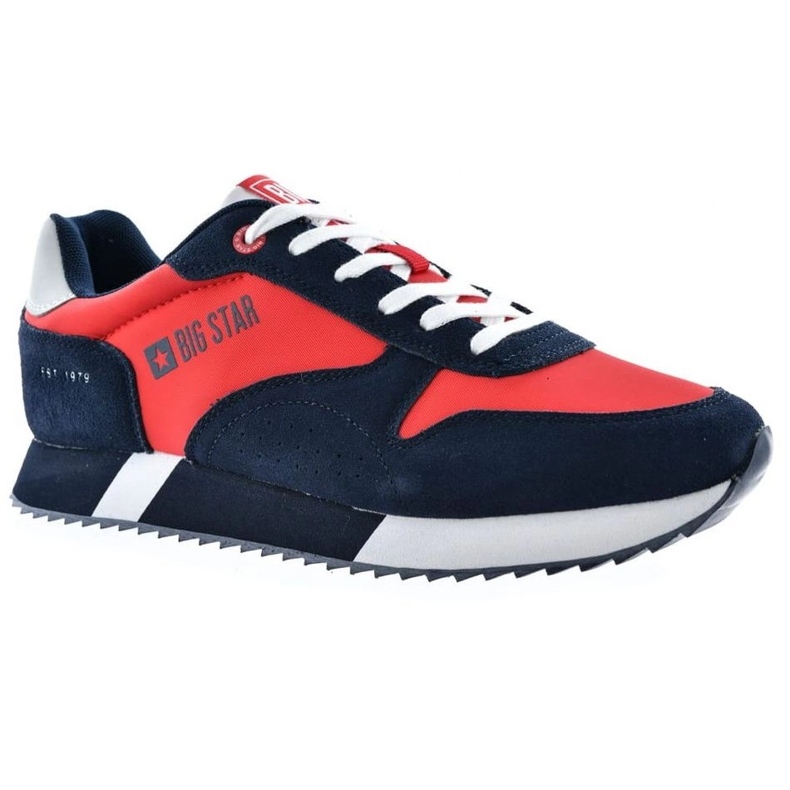 Zapatos deportivos para hombres Memory Foam Big Star LL174161 Rojo con azul marino