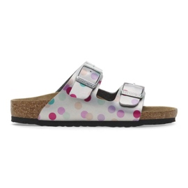 Birkenstock Arizona BS 1029805 Flops en lunares plata Birkenstock Arizona BS 1029805 Flops en lunares plata