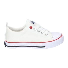 American Club Zapatillas de zapatillas LH25 American LH25 americanas americanas para niños atados blanco