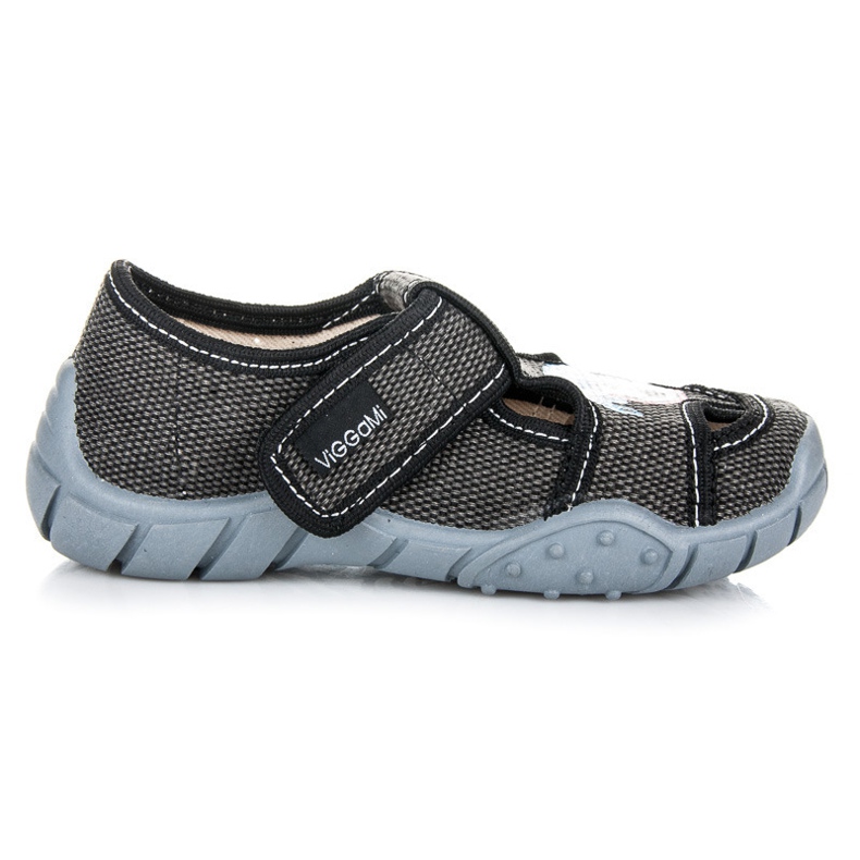 Viggami Zapatos De Casa Con Velcro gris