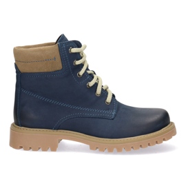 Polbut Zapatos de cuero para mujeres azul marino de mujeres 5-0739-028