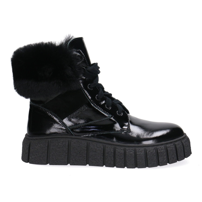 Pieles de cuero para mujeres Pollonus Black Arma 5-1574-001 negro