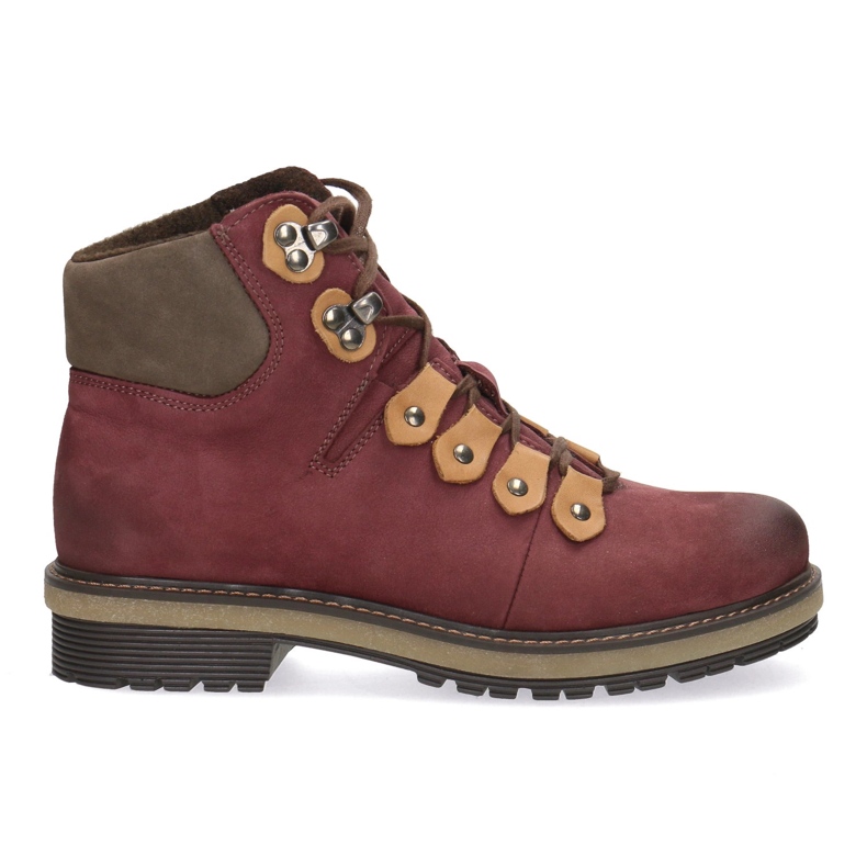 Olivier Cuero para mujeres Pollonus Burgundy 5-0958-013 rojo