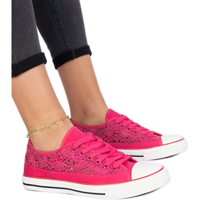 Zapatillas de zapatillas para mujeres rosas rosado