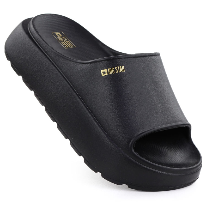Sports Sports fallas en una suela gruesa Black Big Star RR274A567 negro