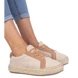 Encaje para mujeres marrones -up alpargrilles marrón